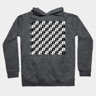 Ghost Tessellation Pattern (Black and White) Hoodie